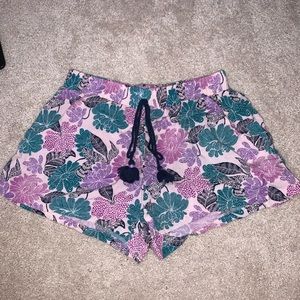 Cute Floral Print Shorts